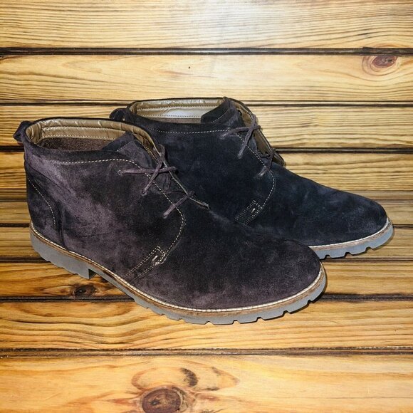 Rockport Other - Rockport Chukka Boots Mens Size 12 Brown Ankle Suede‎ Leather Lace Up